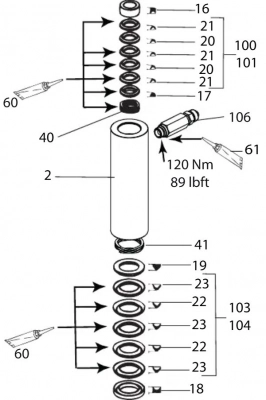Ремкомплект насоса для Wagner Leopard 200 cm AG-2341476 фото 4