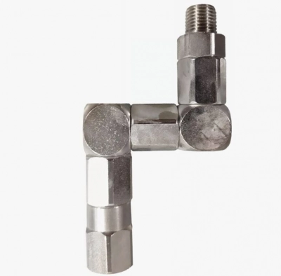 Z шарнир 1/4 штуцер - 1/4 гайка фото 1